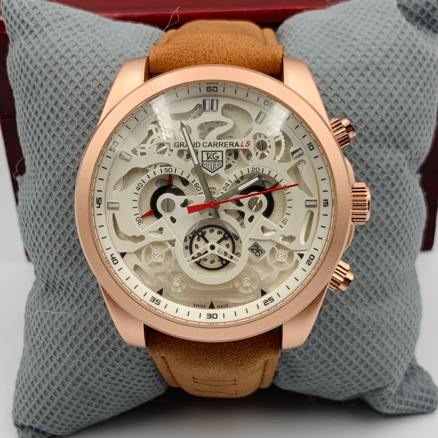 Tag White Dail Golden Case Watch