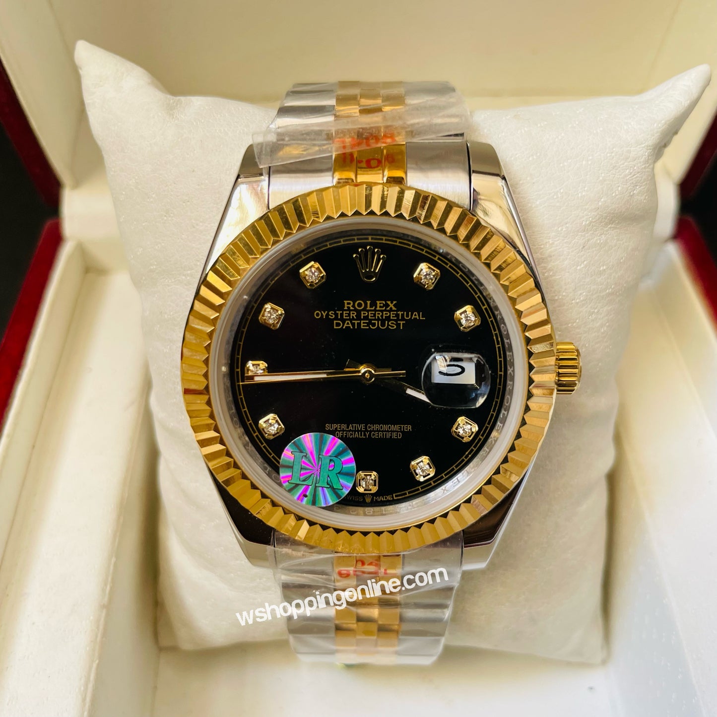 Master Twotone Black Datejust Automatic Watch