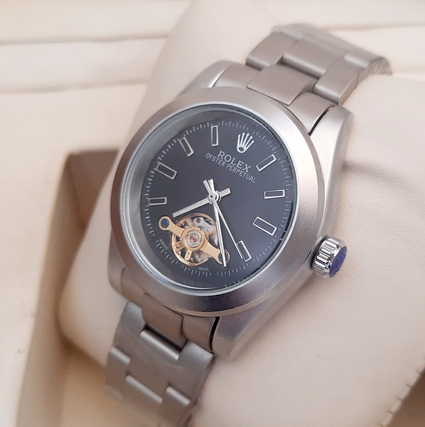 Single Black Automatic Oyster Watch