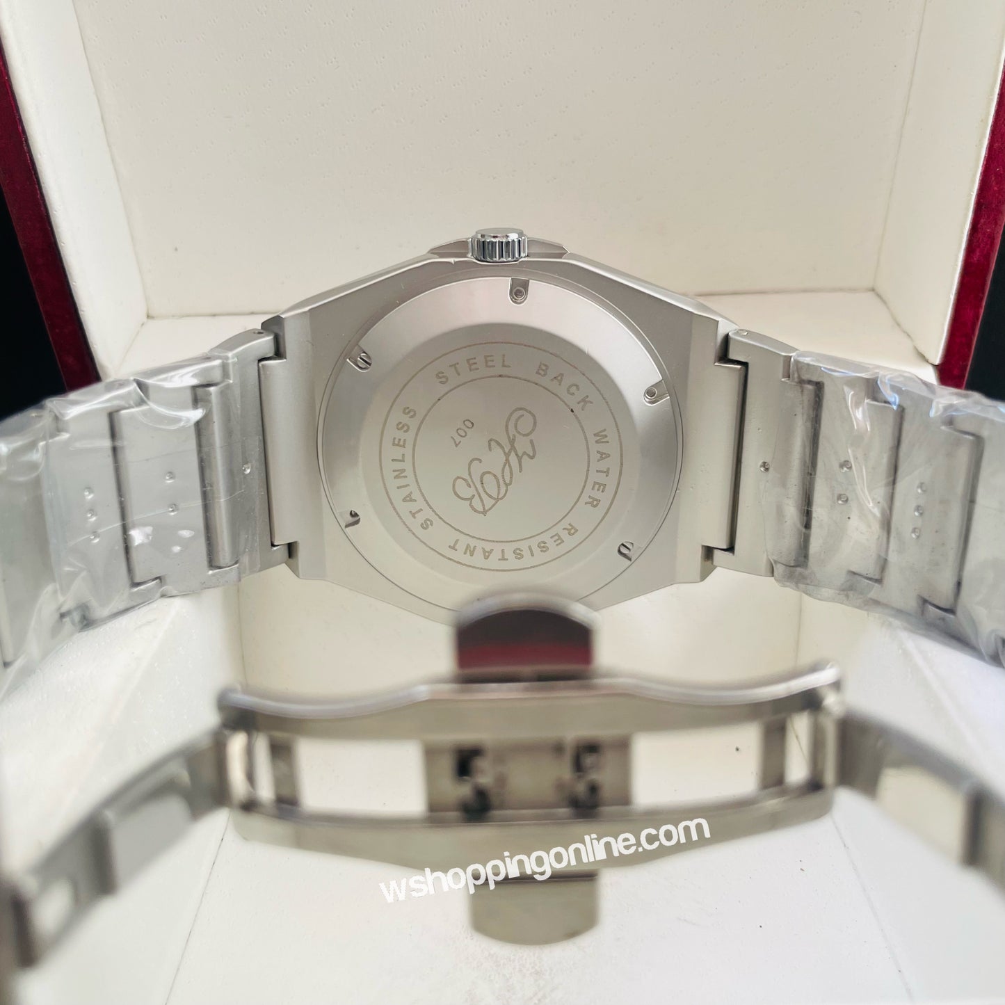 Hub Plain Silver Green Watch