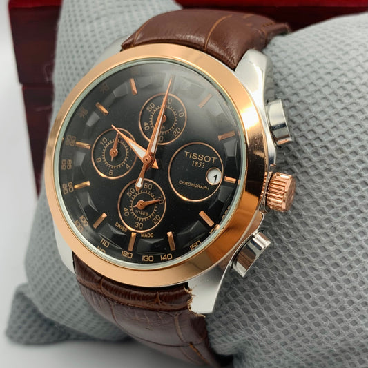 Tissot Twotone Black Dail Watch