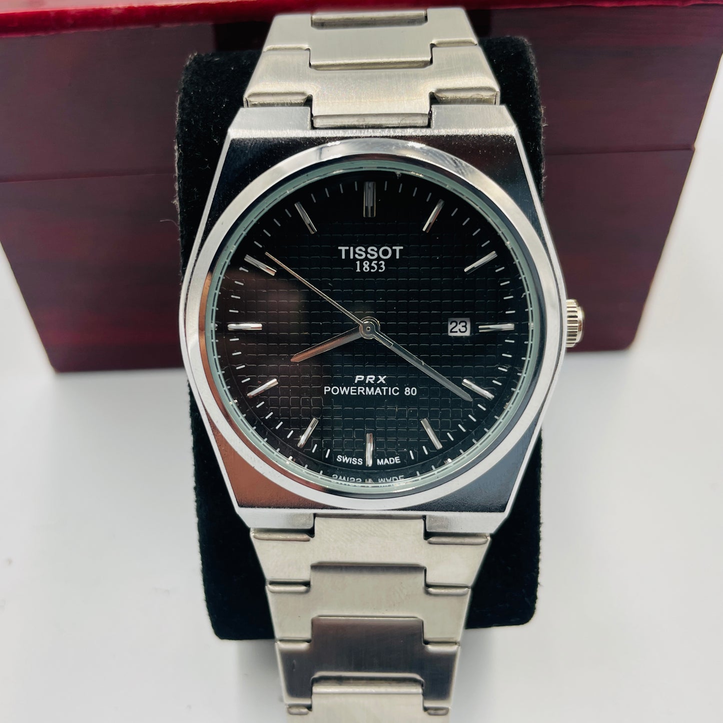 PRX Silver Black PowerMatic Watch