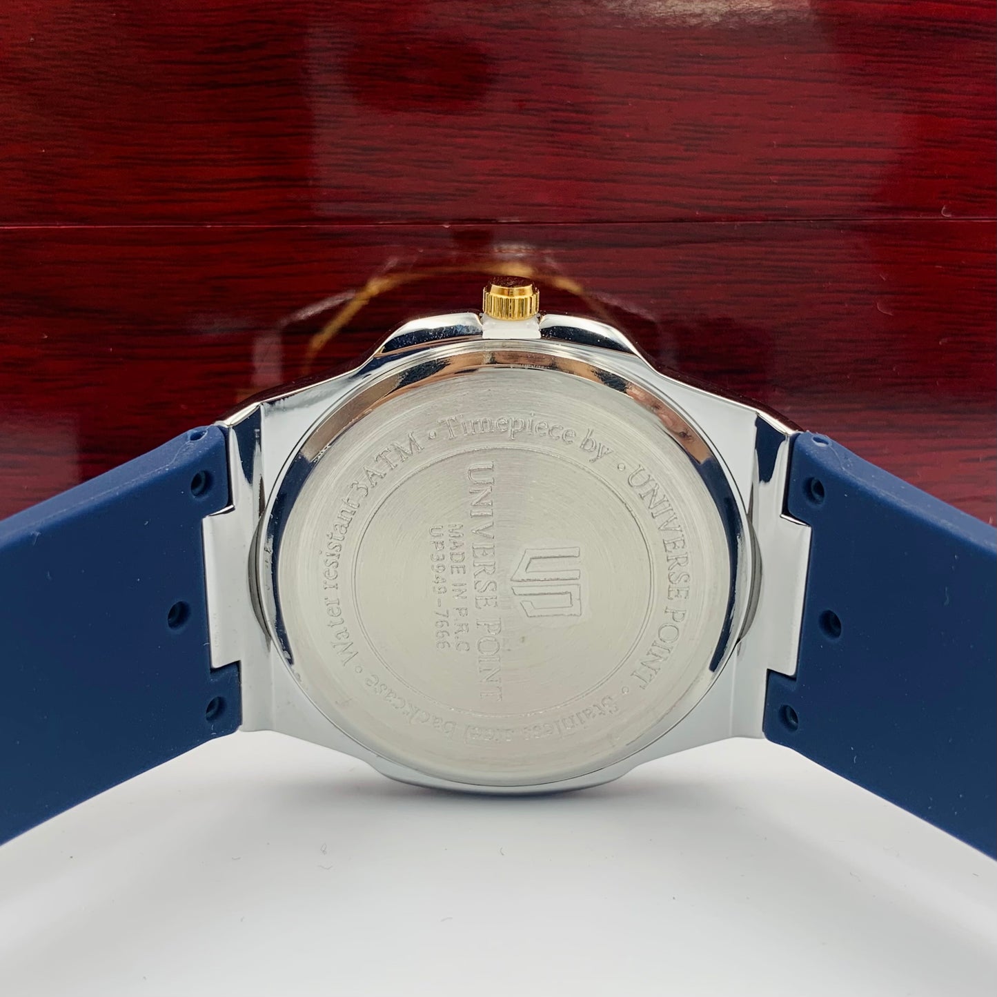 UP Arabic Blue Twotone Watch
