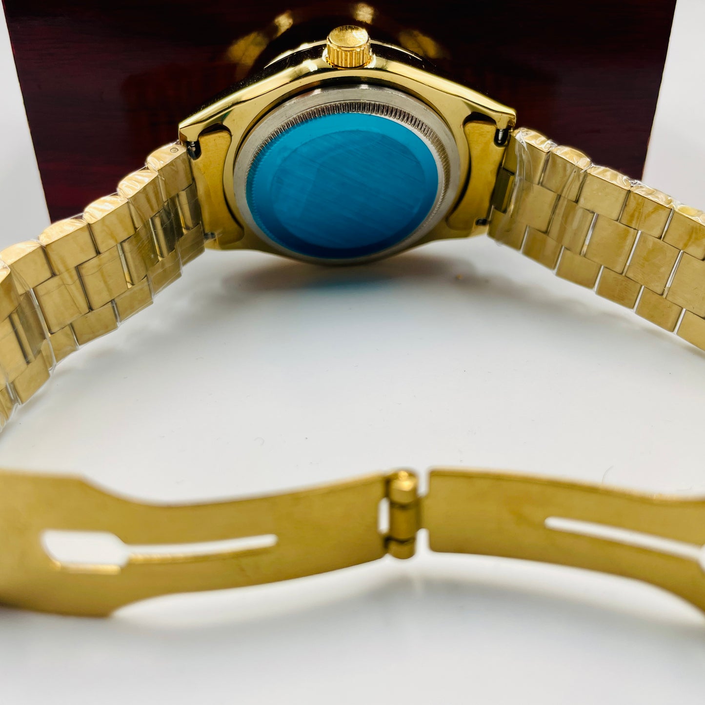 Golden Blue Day-Date Watch