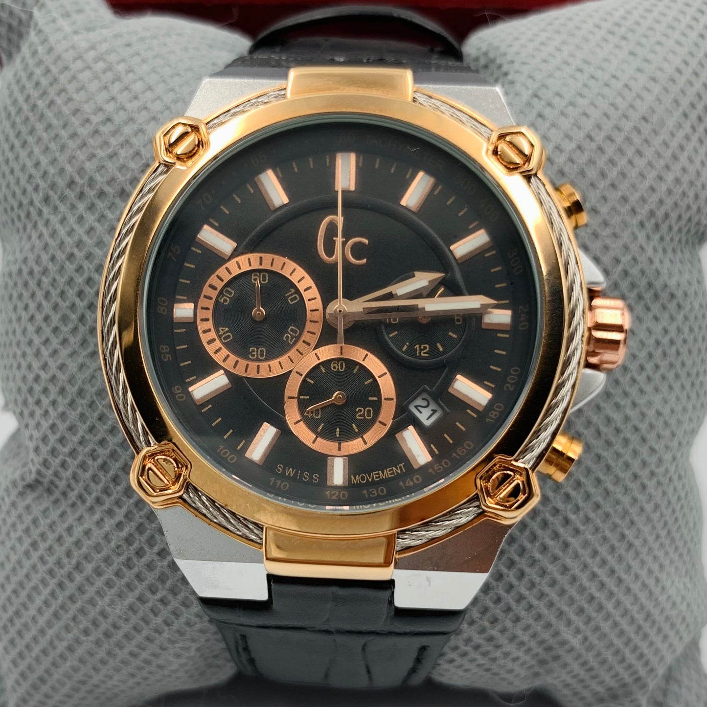 Gc Black Twotone Watch