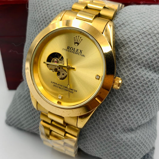 Rolx Full Golden Watch