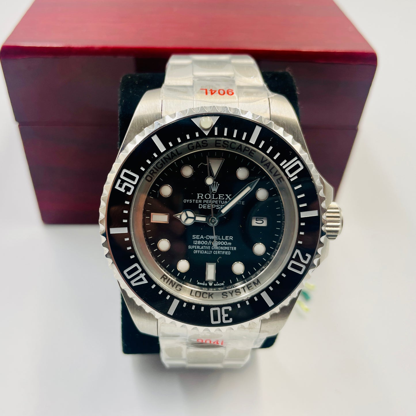 Master DeepSea Silver Black Automatic Watch