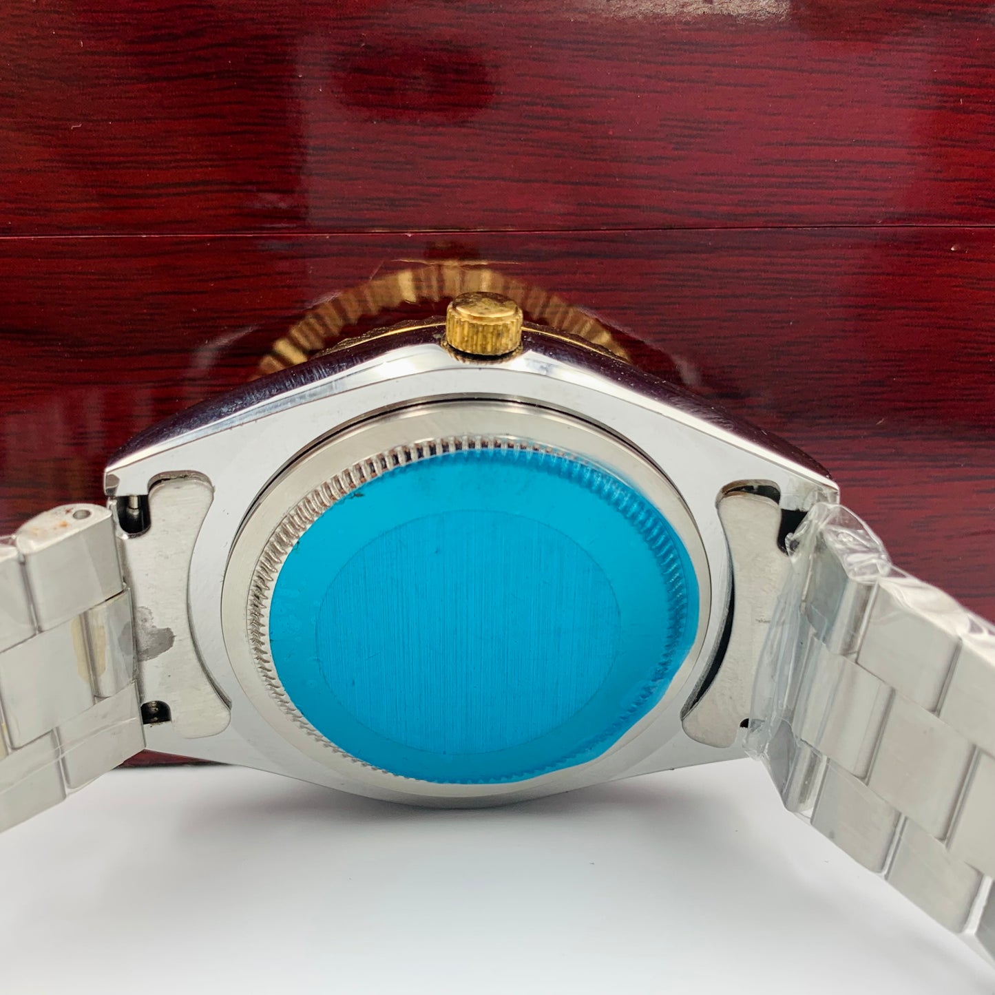 Rolx Twotone Grey Full DayDate Watch