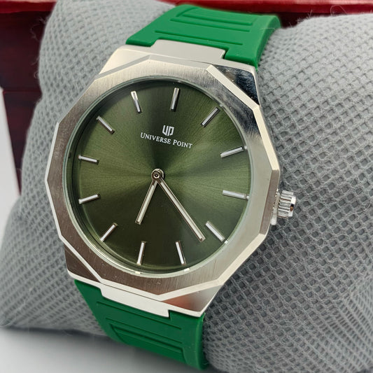 UP Green Silver Watch