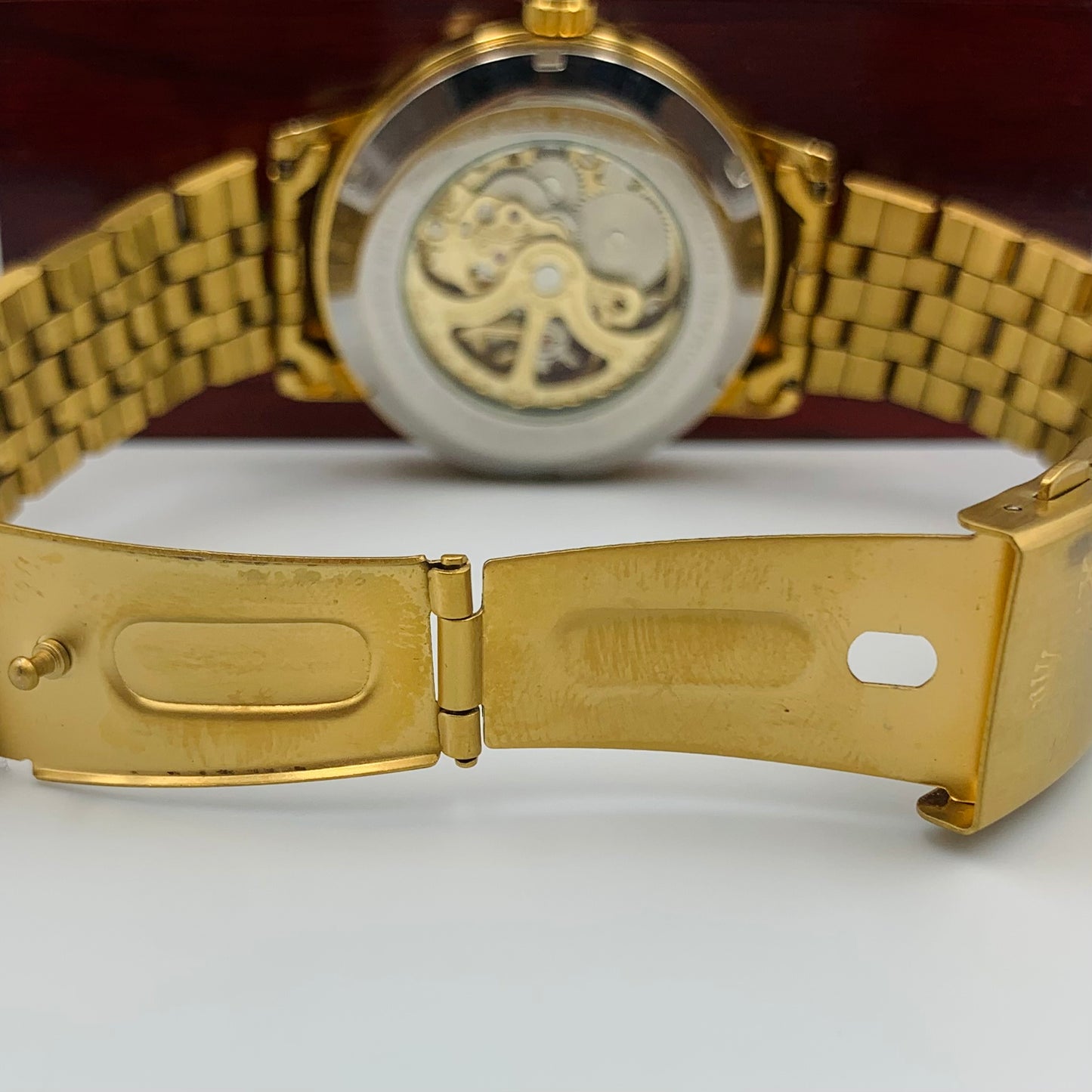 Rolx Full Golden Skeleton Watch