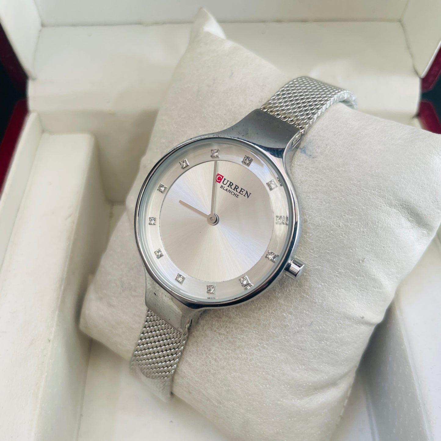 Curren Full Silver Watch