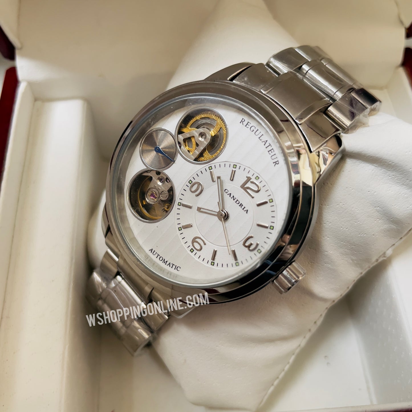 Regulateur Silver Chain Watch