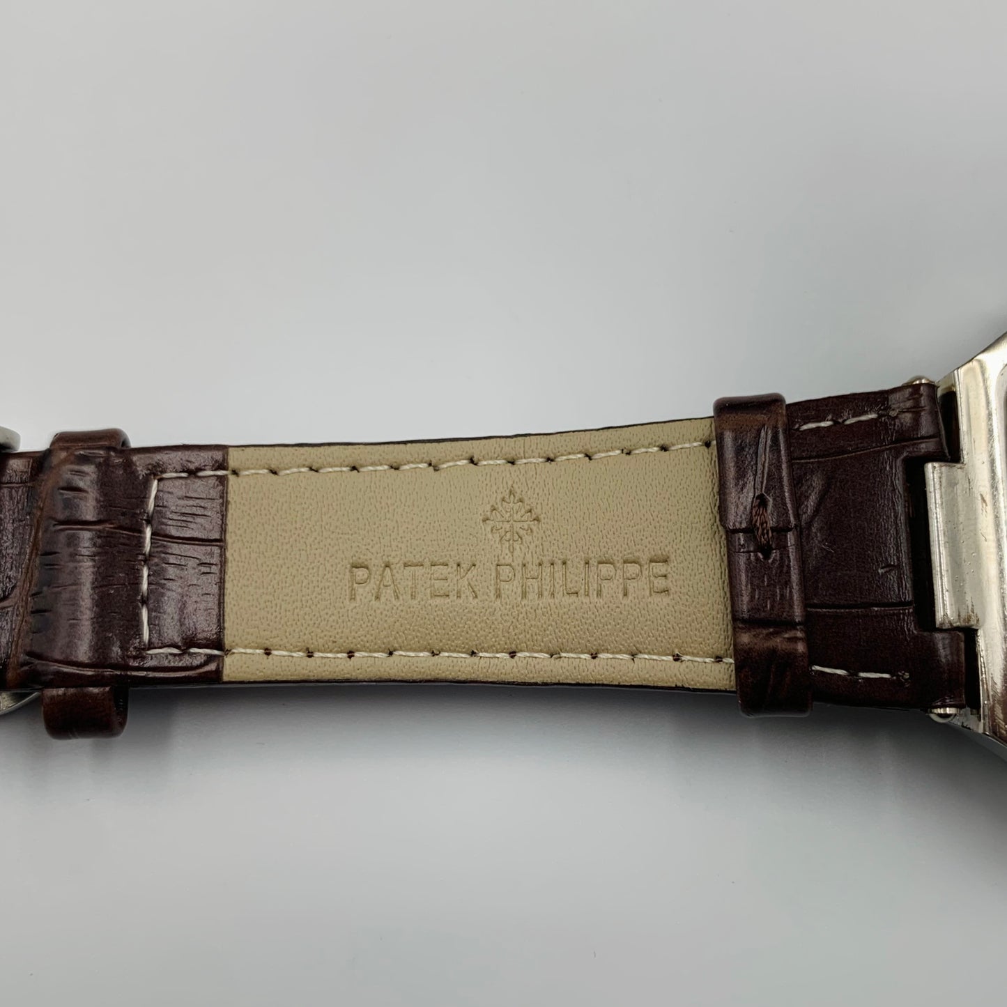 Patek Geneve Brown Dail Brown Strap Watch