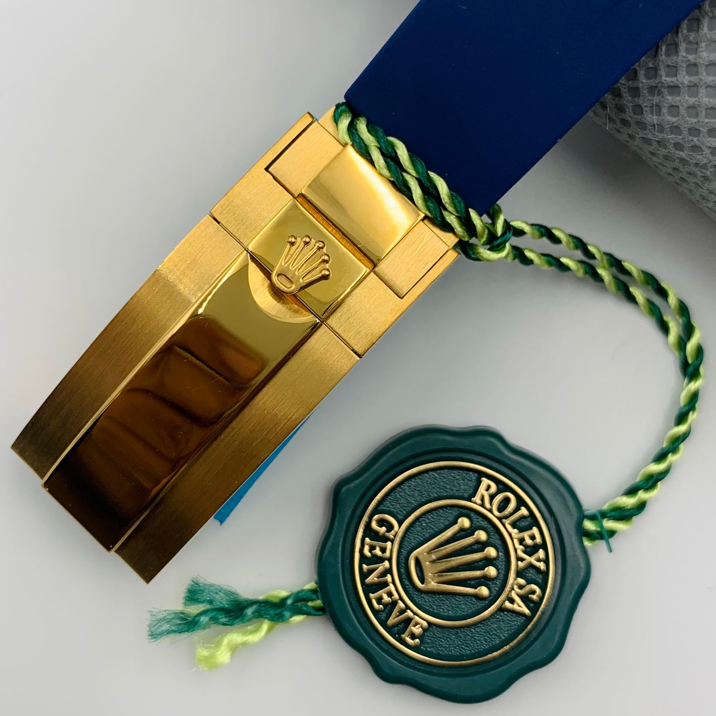 Rolx Blue Golden Watch