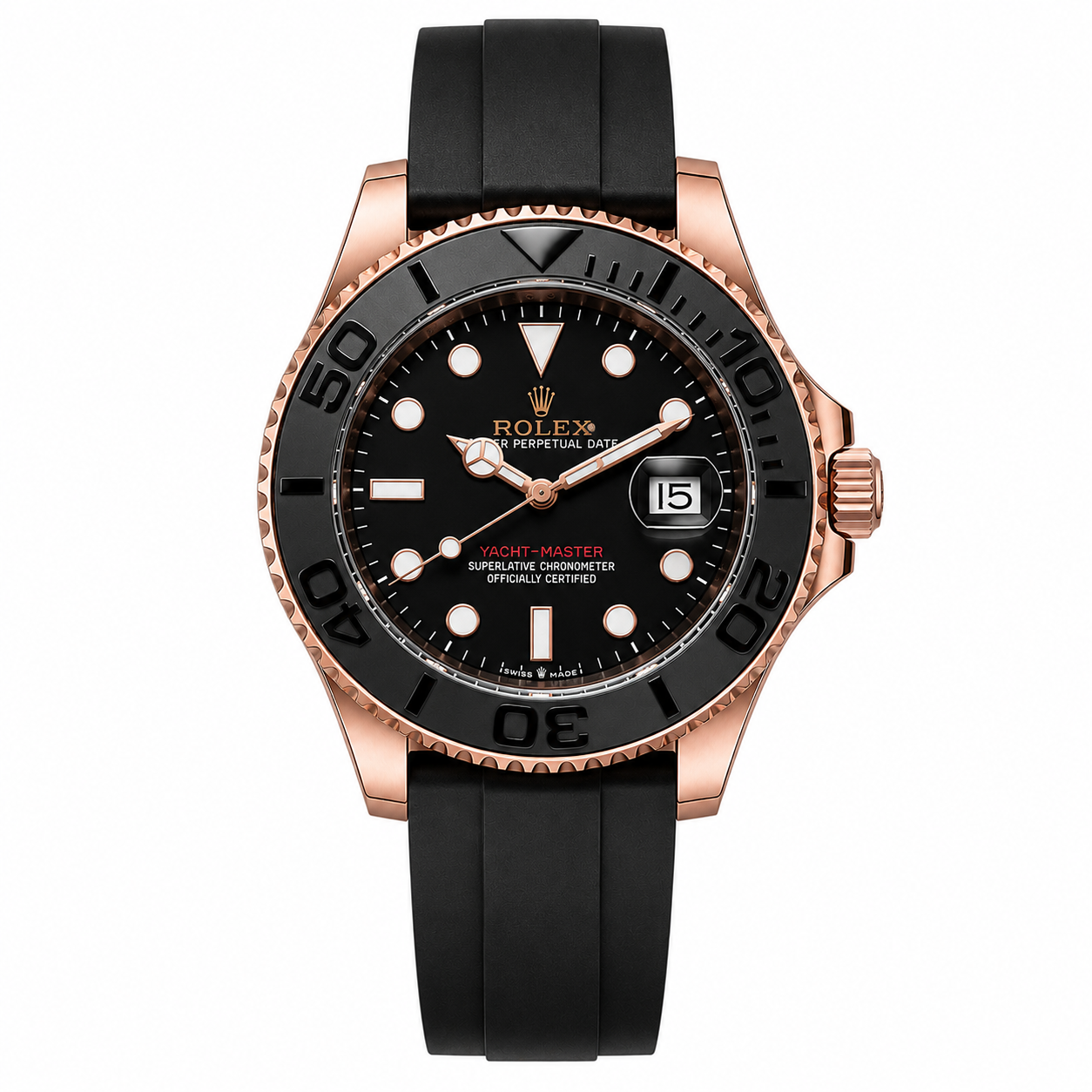 Master Rolx YachtMaster Copper Black Automatic Watch