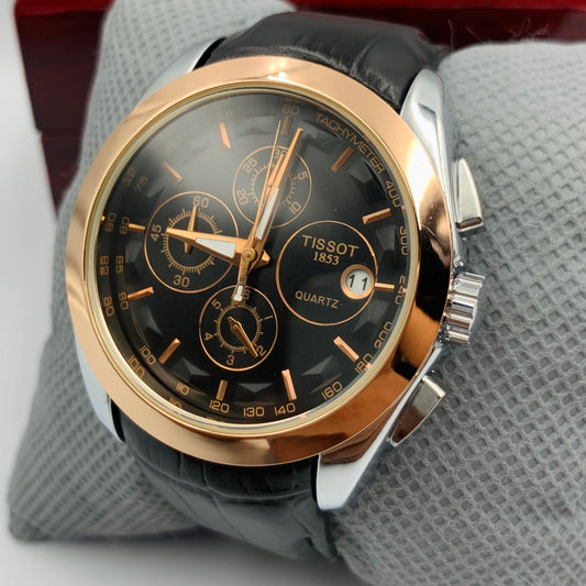Tissot Twotone Black Dail Watch