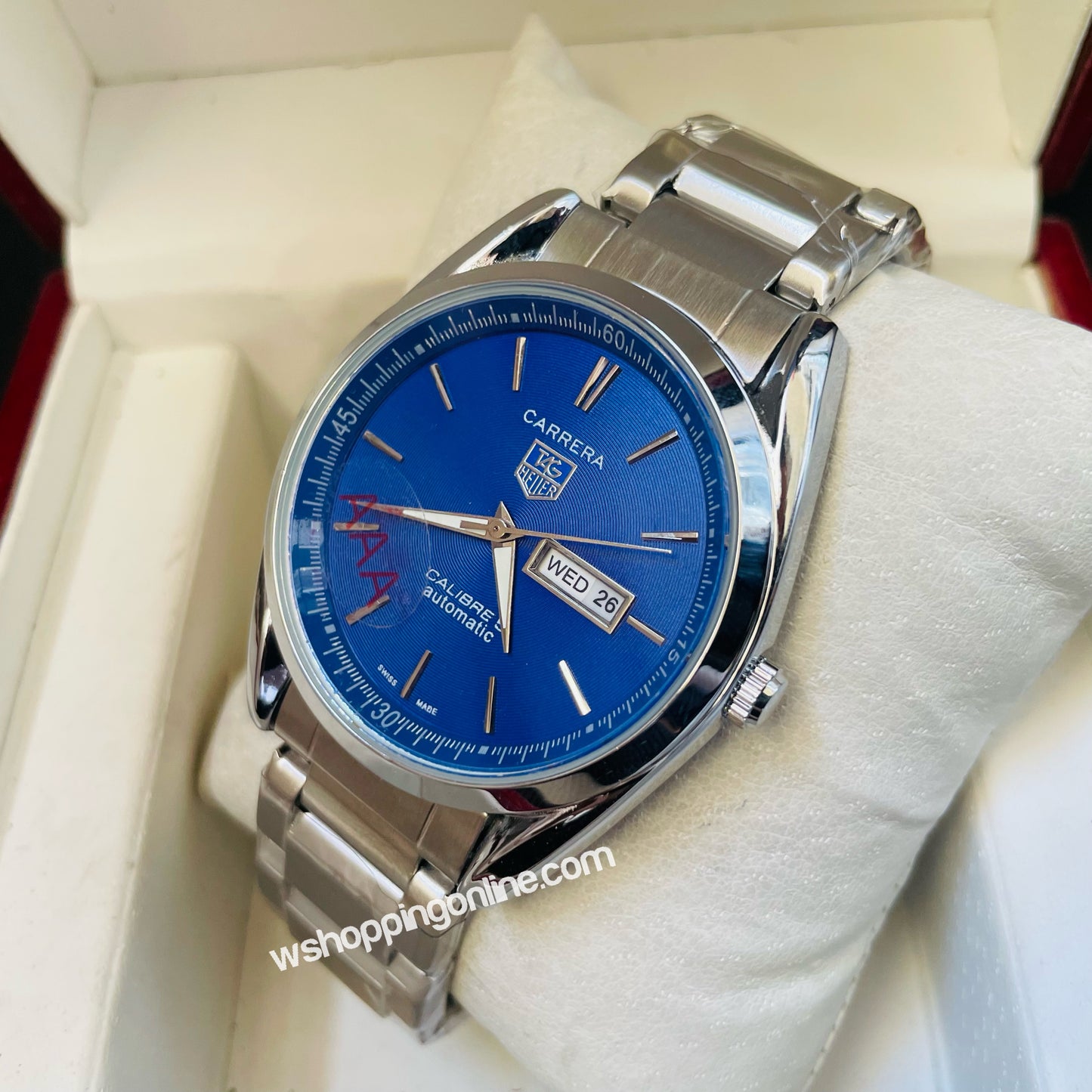 Silver Blue carrera Watch