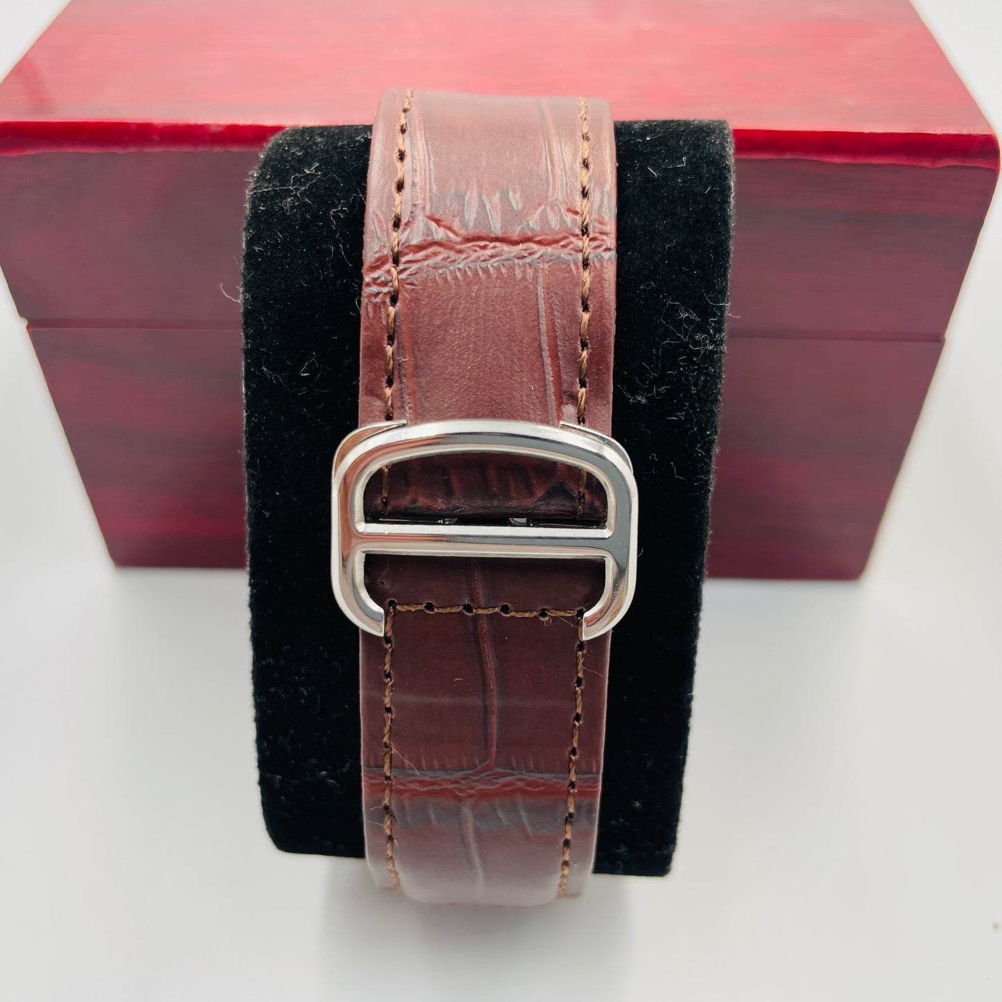 SunMoon Chronograph Working leather strap Watch