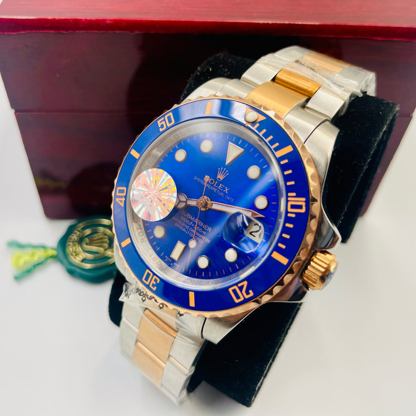 Master Submariner Twotone Blue Automatic Watch