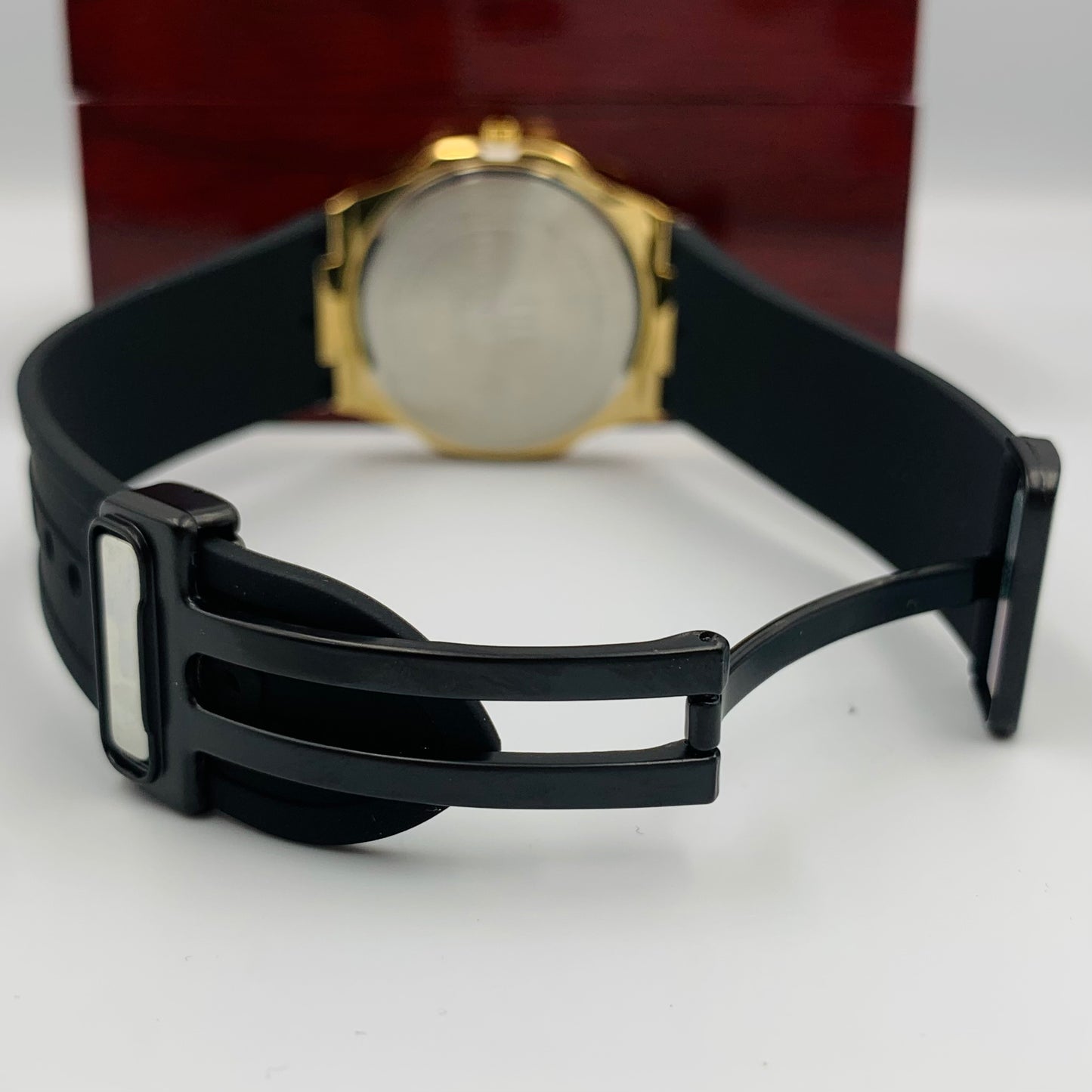 UP Arabic White Golden Watch