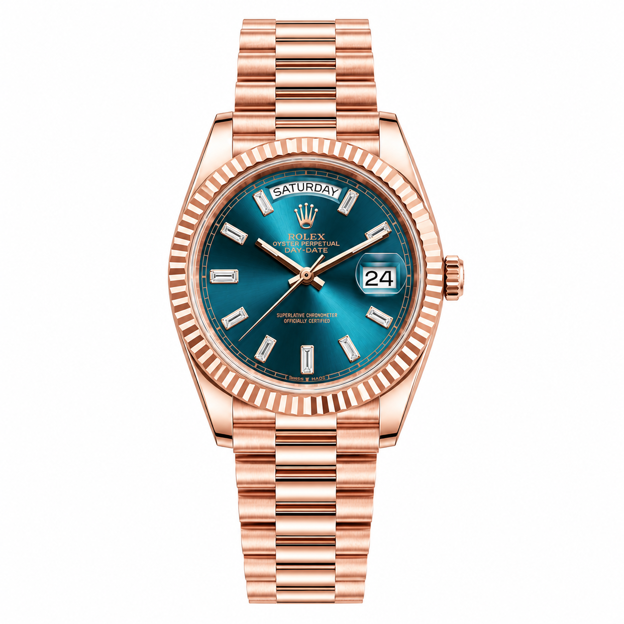 Master AAA Rolx DayDate Copper Blue Automatic Watch