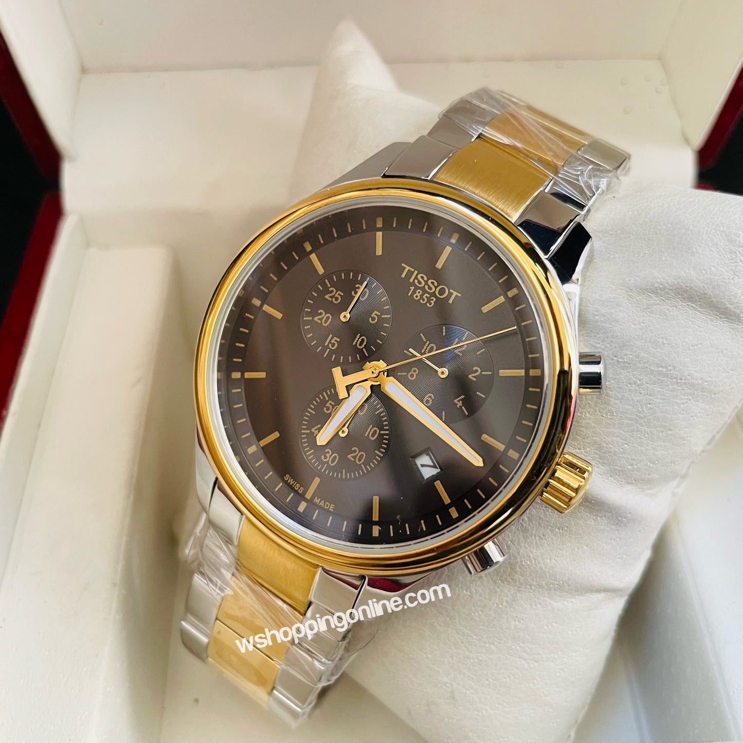 Master Twotone Black Chronograph 1853 Watch