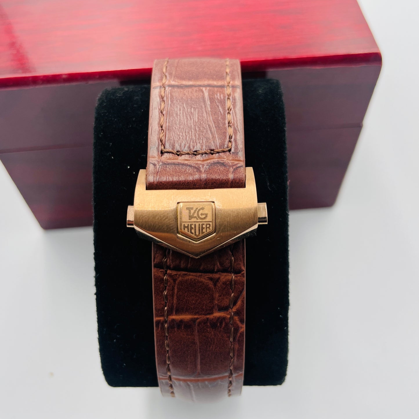 Tag Grand Carrera Brown Strap Chronograph Working Watch