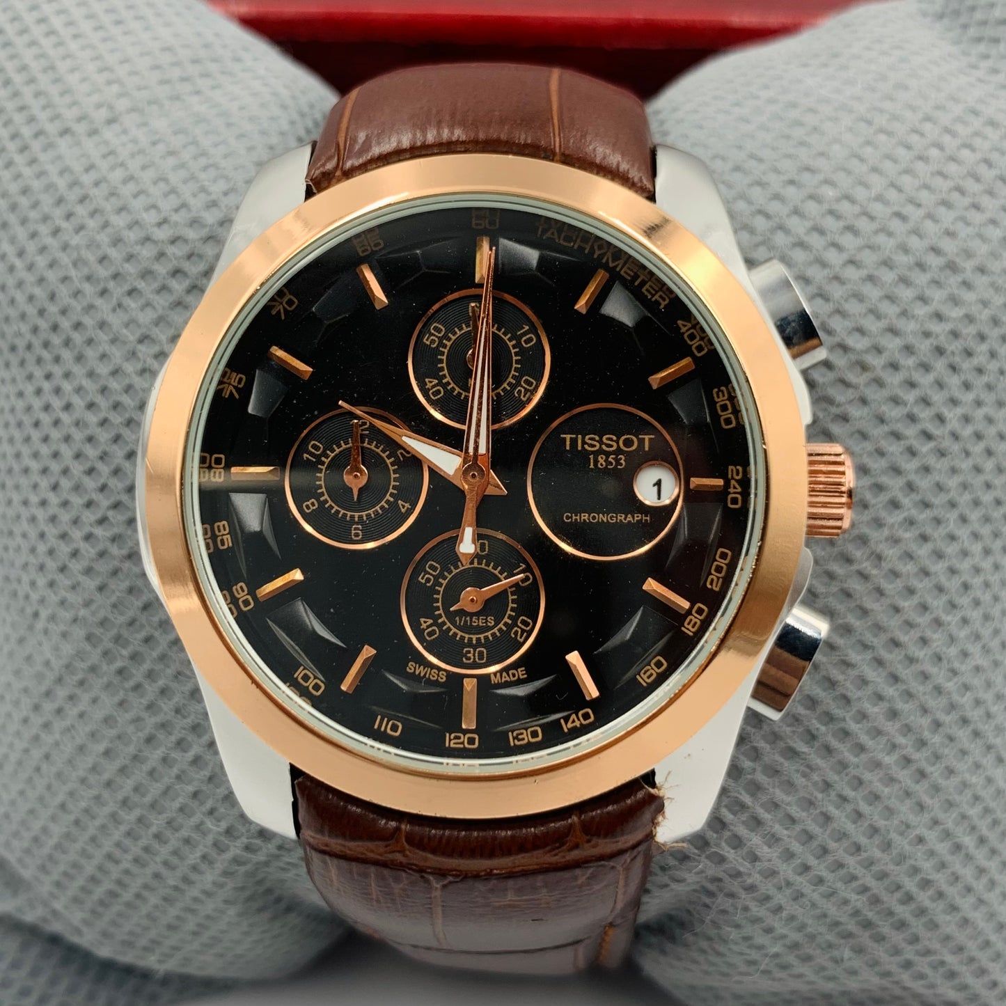 Tissot Twotone Black Dail Watch