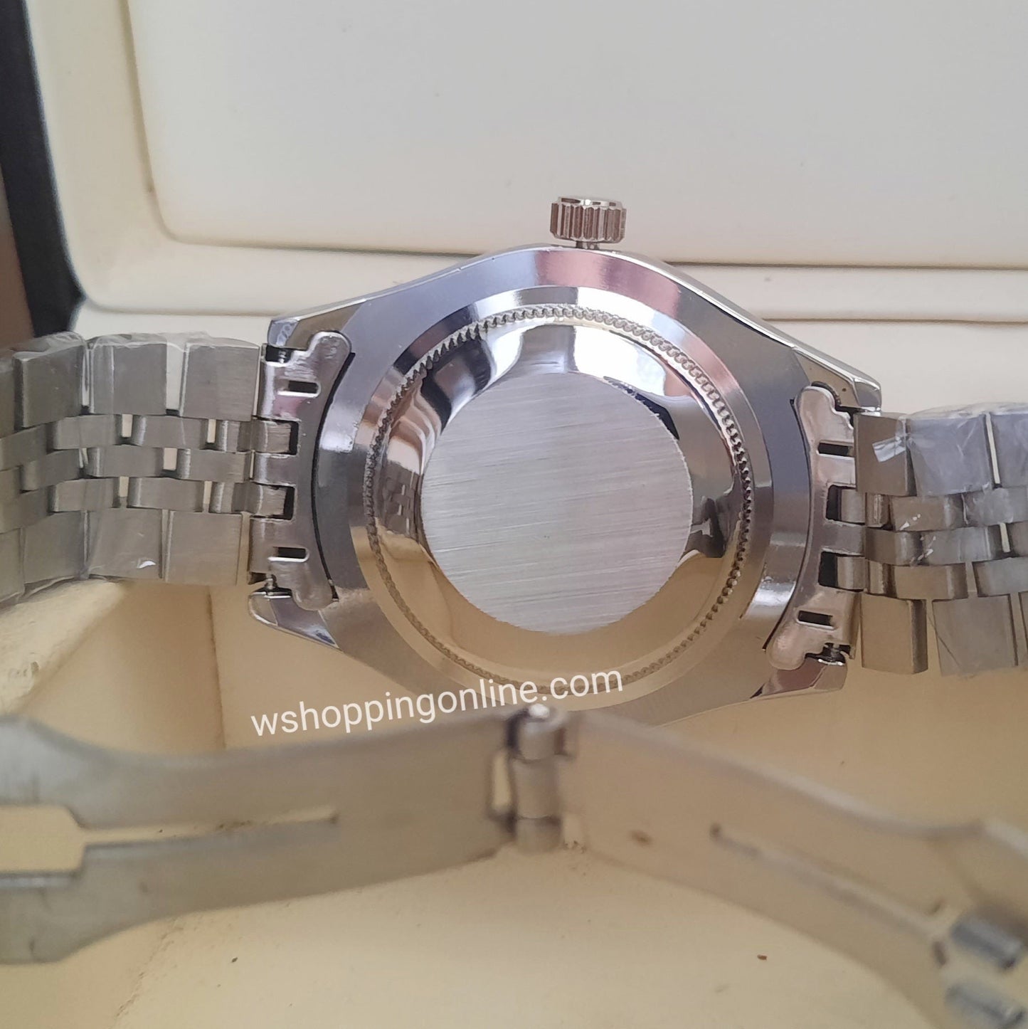 Silver SkyBlue Datejust Watch