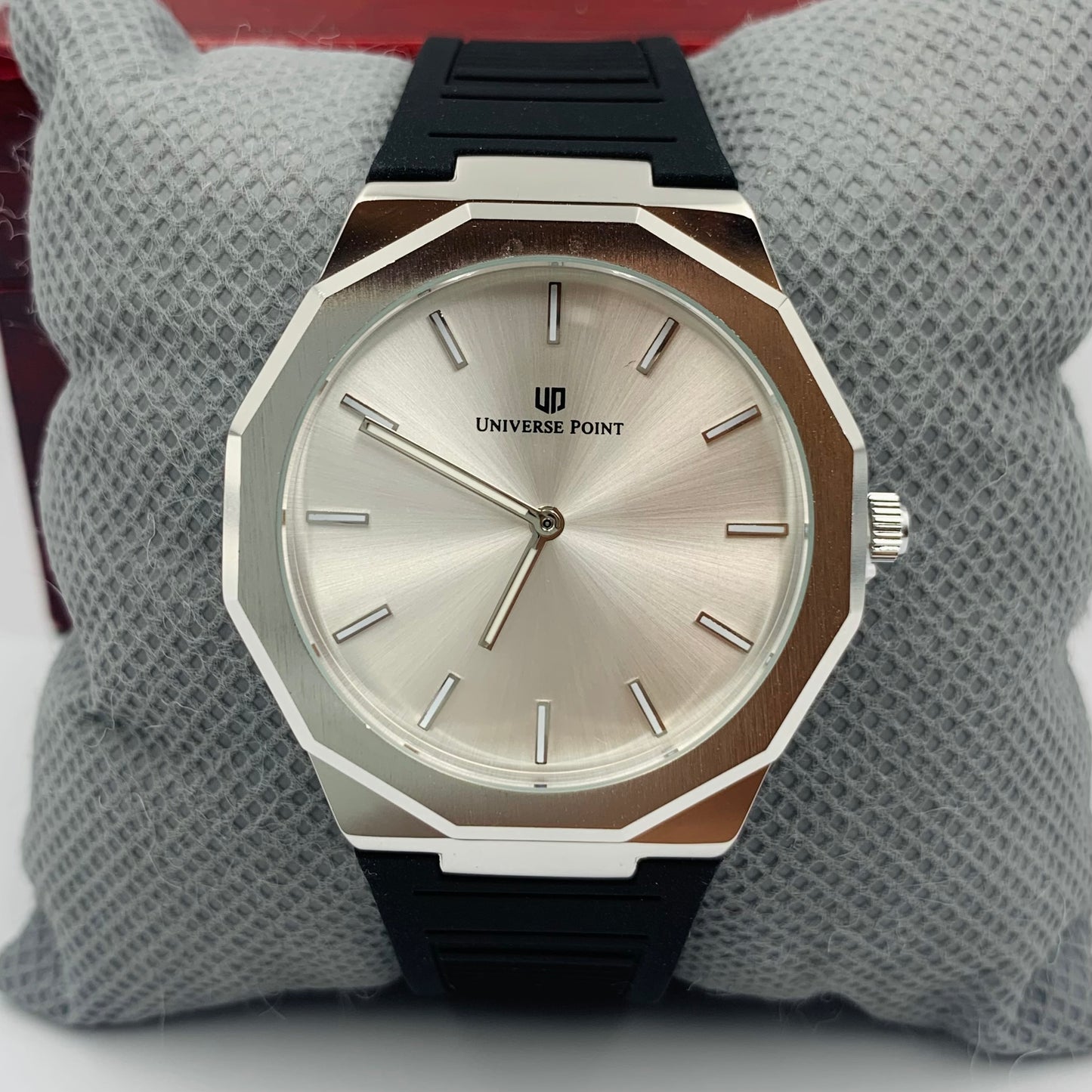UP Silver Black Watch