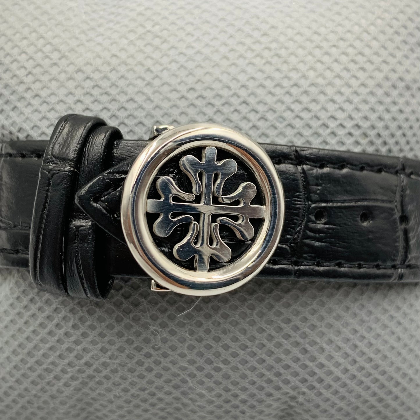 Patek Geneve Black Dail Black Strap Watch