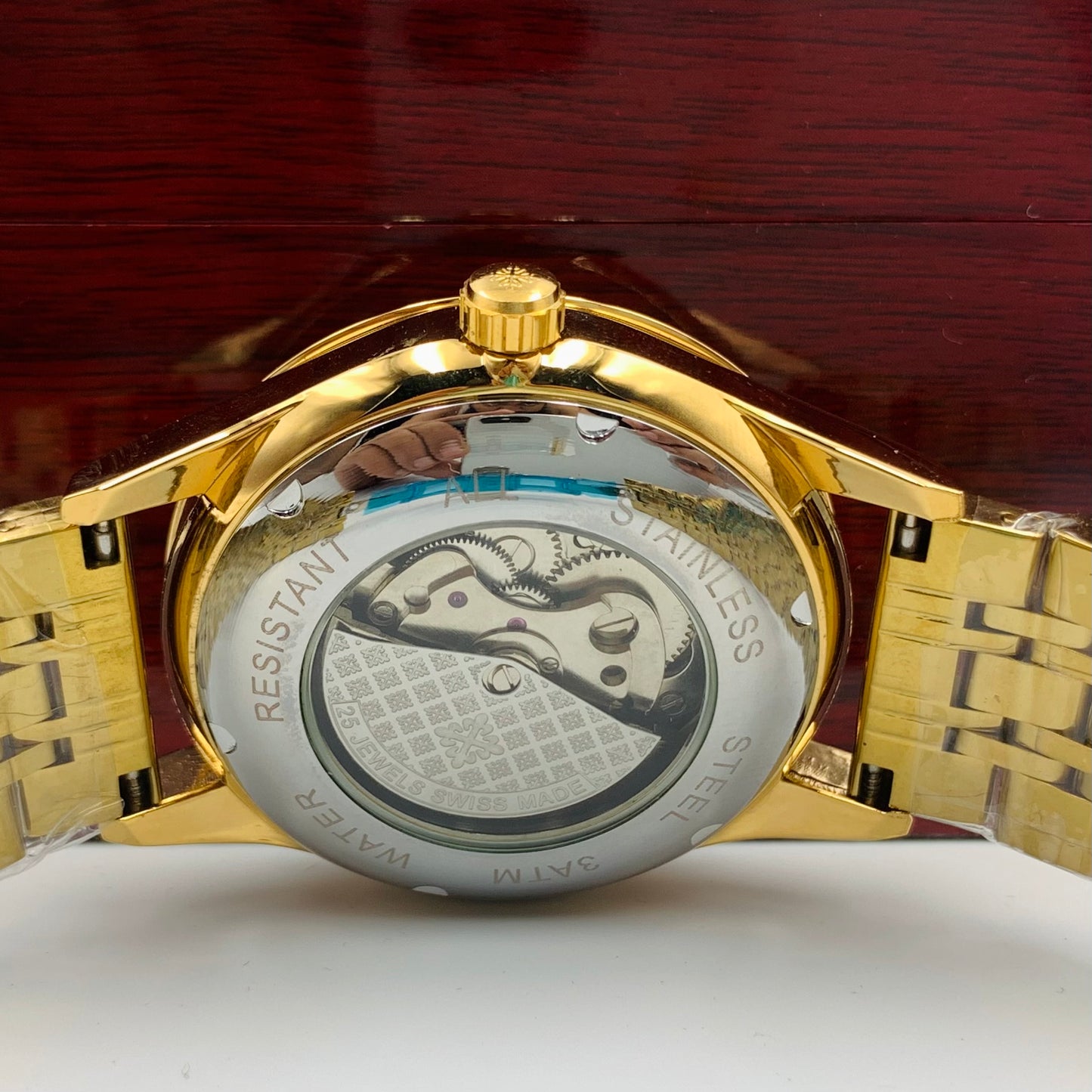 Patek Skeleton Black Watch