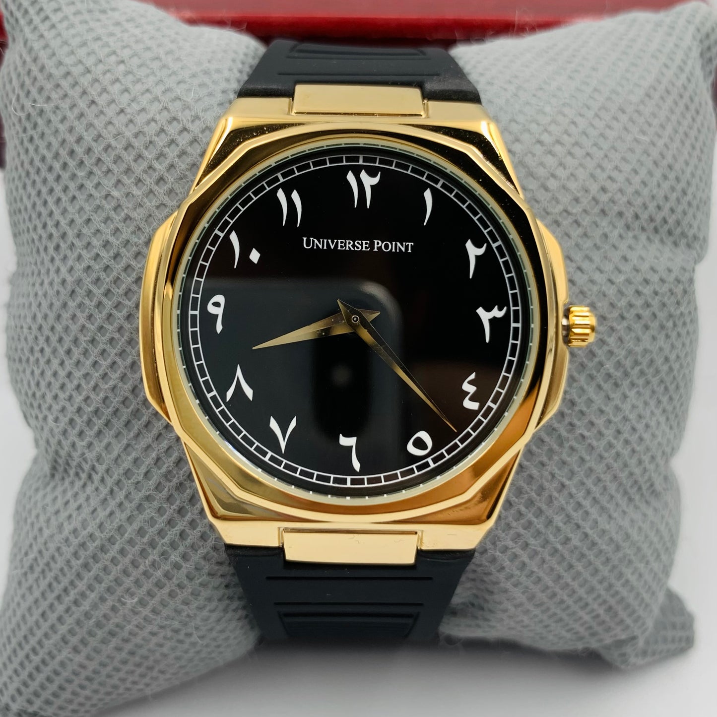UP Arabic Black Golden Watch