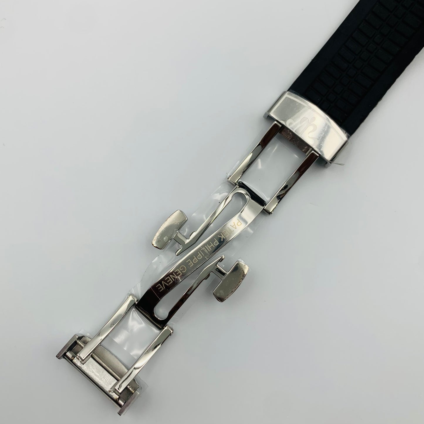 Patek Black Dail Black Strap Watch