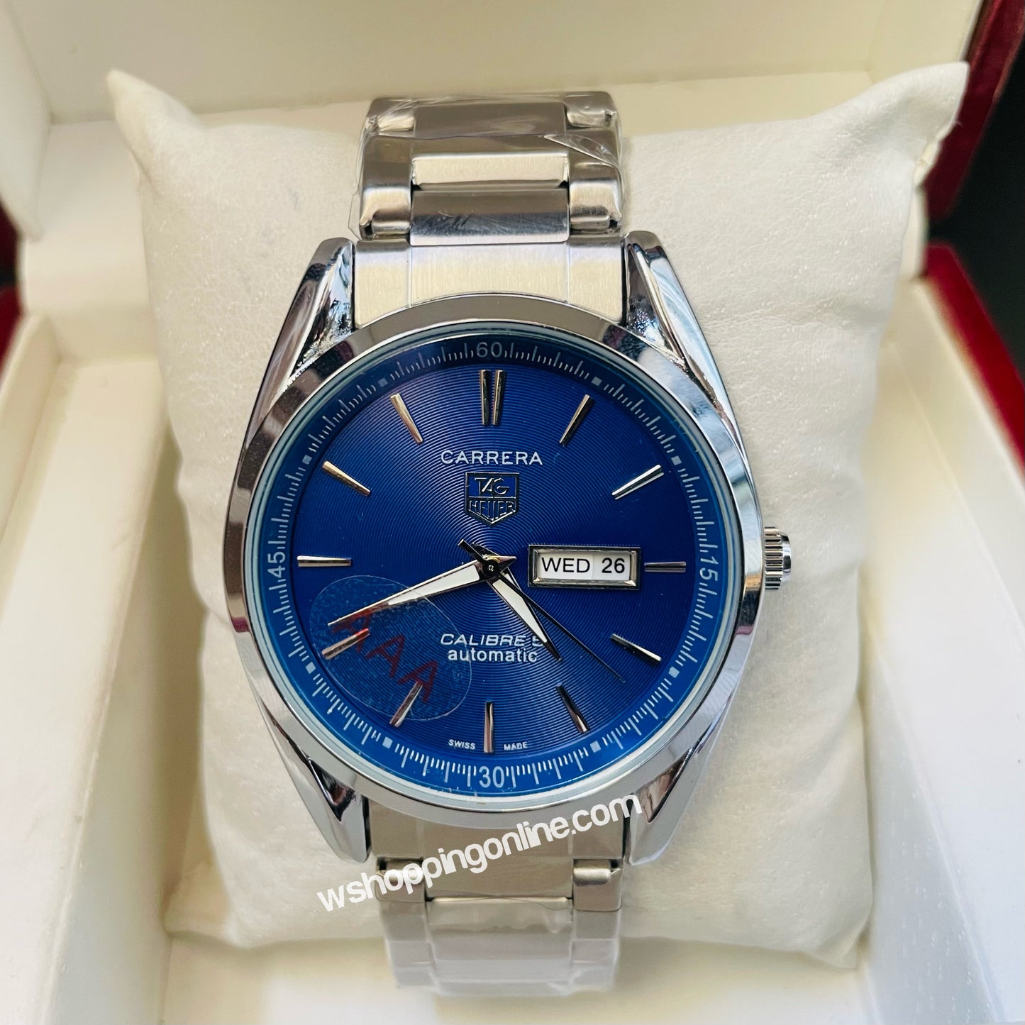 Silver Blue carrera Watch