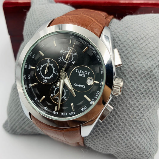 Tissot Silver Black Dail Watch