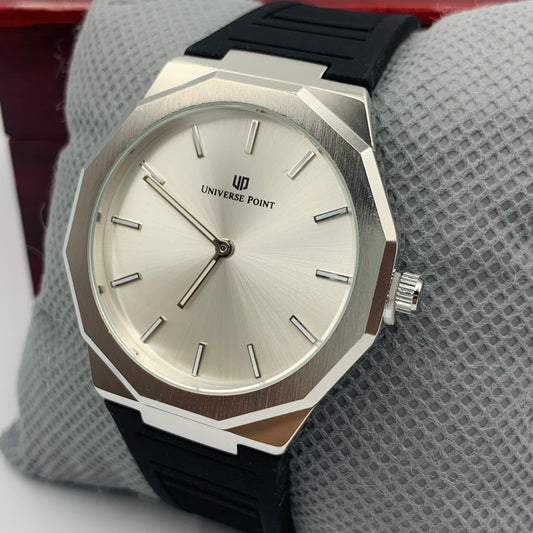 UP Silver Black Watch