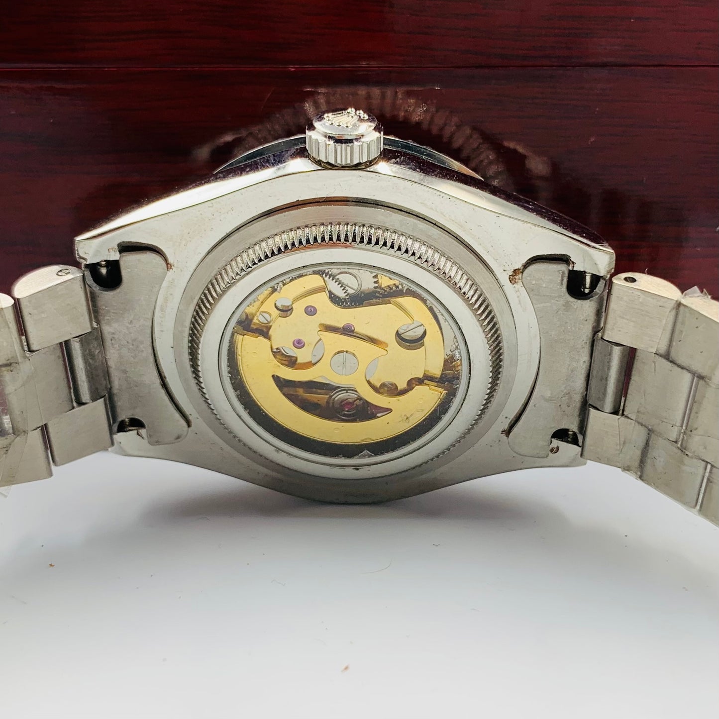 Rolx Silver Automatic Watch