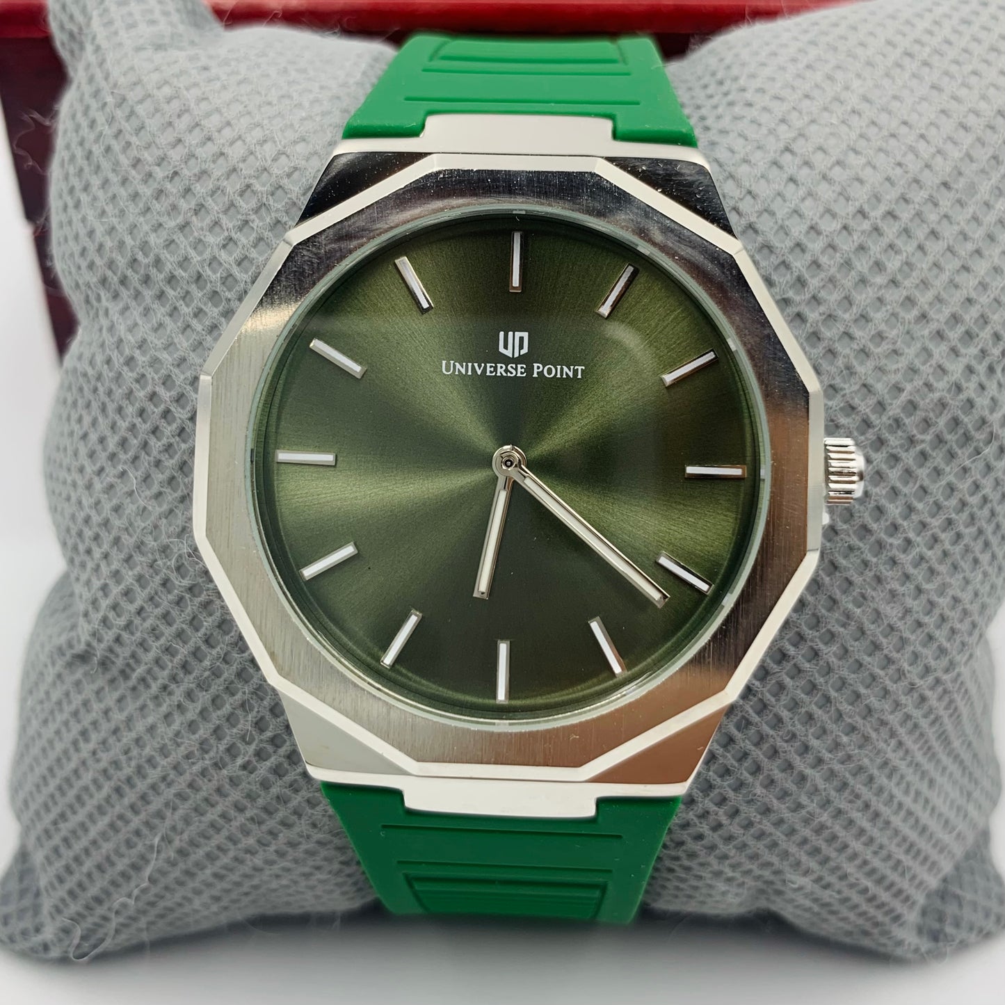 UP Green Silver Watch