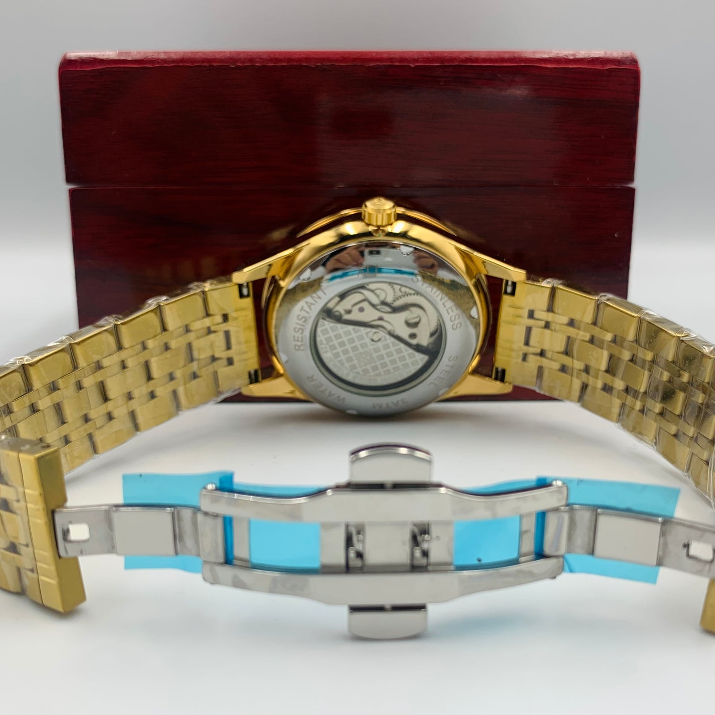 Patek Skeleton Black Watch