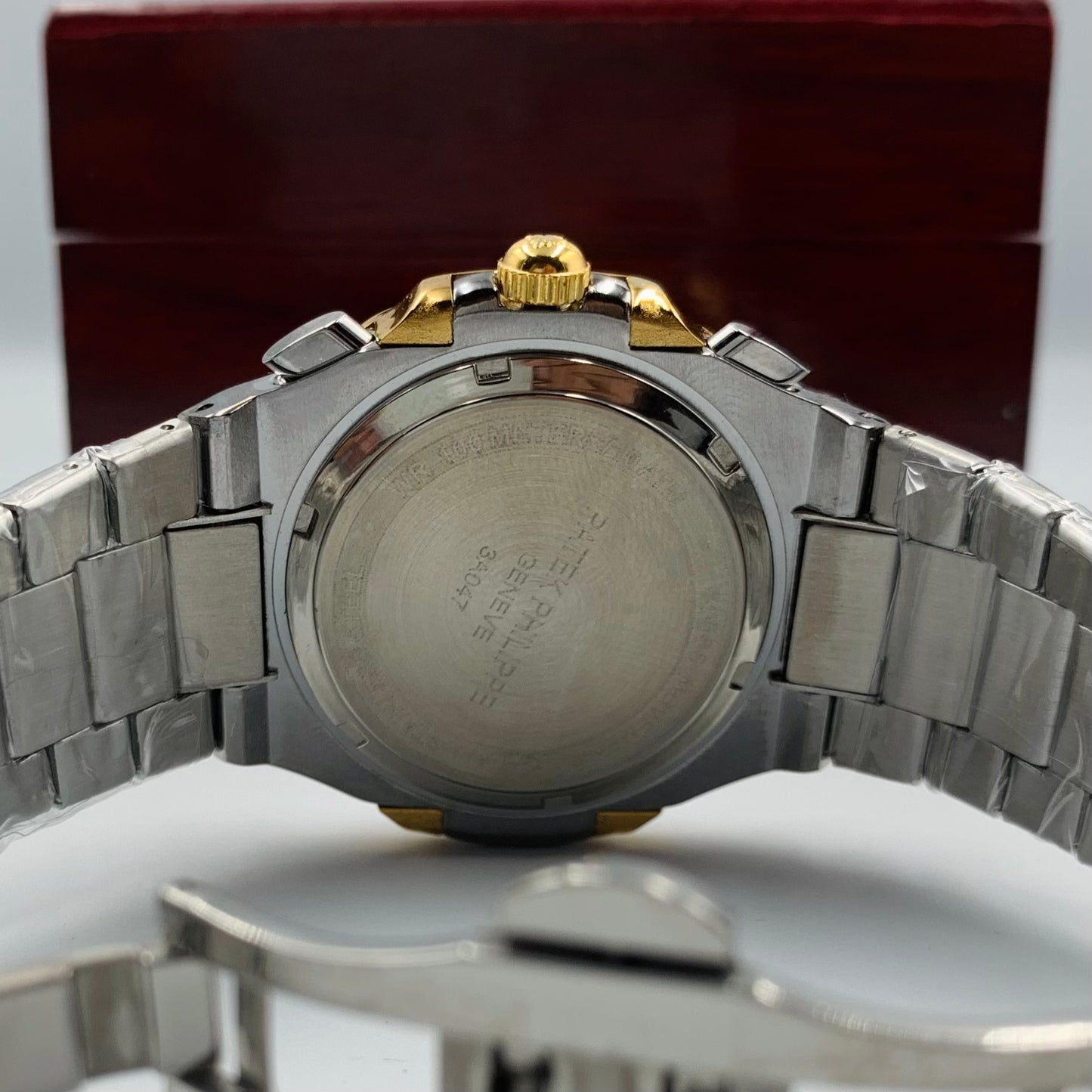 Patek Twotone Strap Green Dail Watch