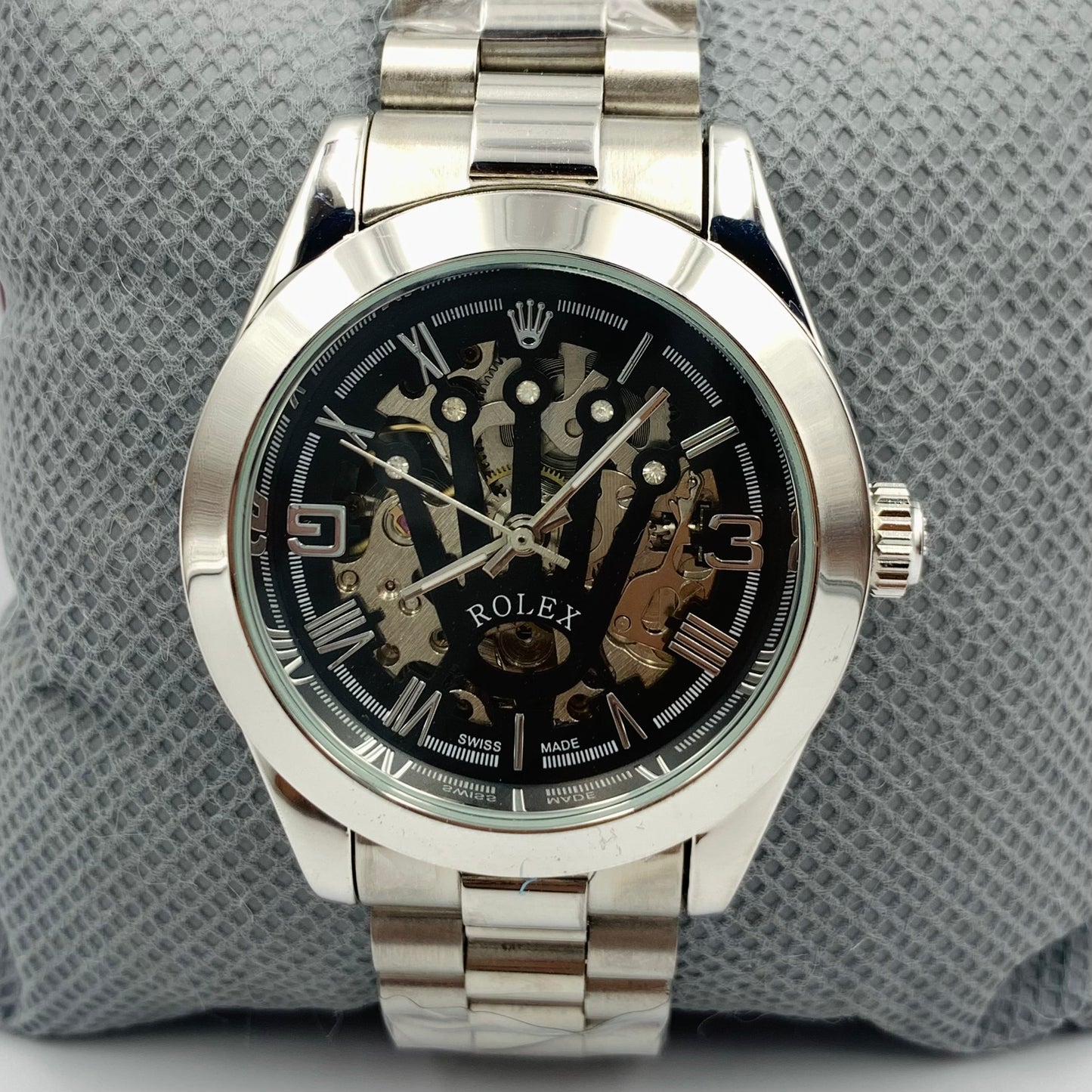 Rolx Black Dail Automatic Watch