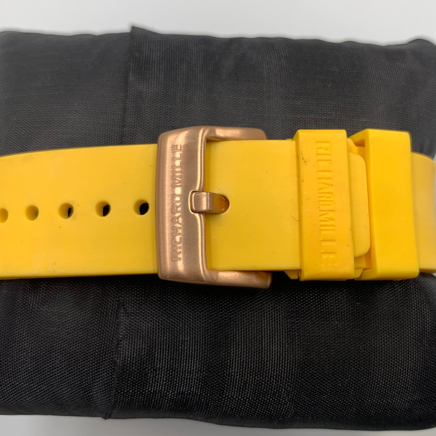Richard Mille Yellow Strap Golden Dail Watch