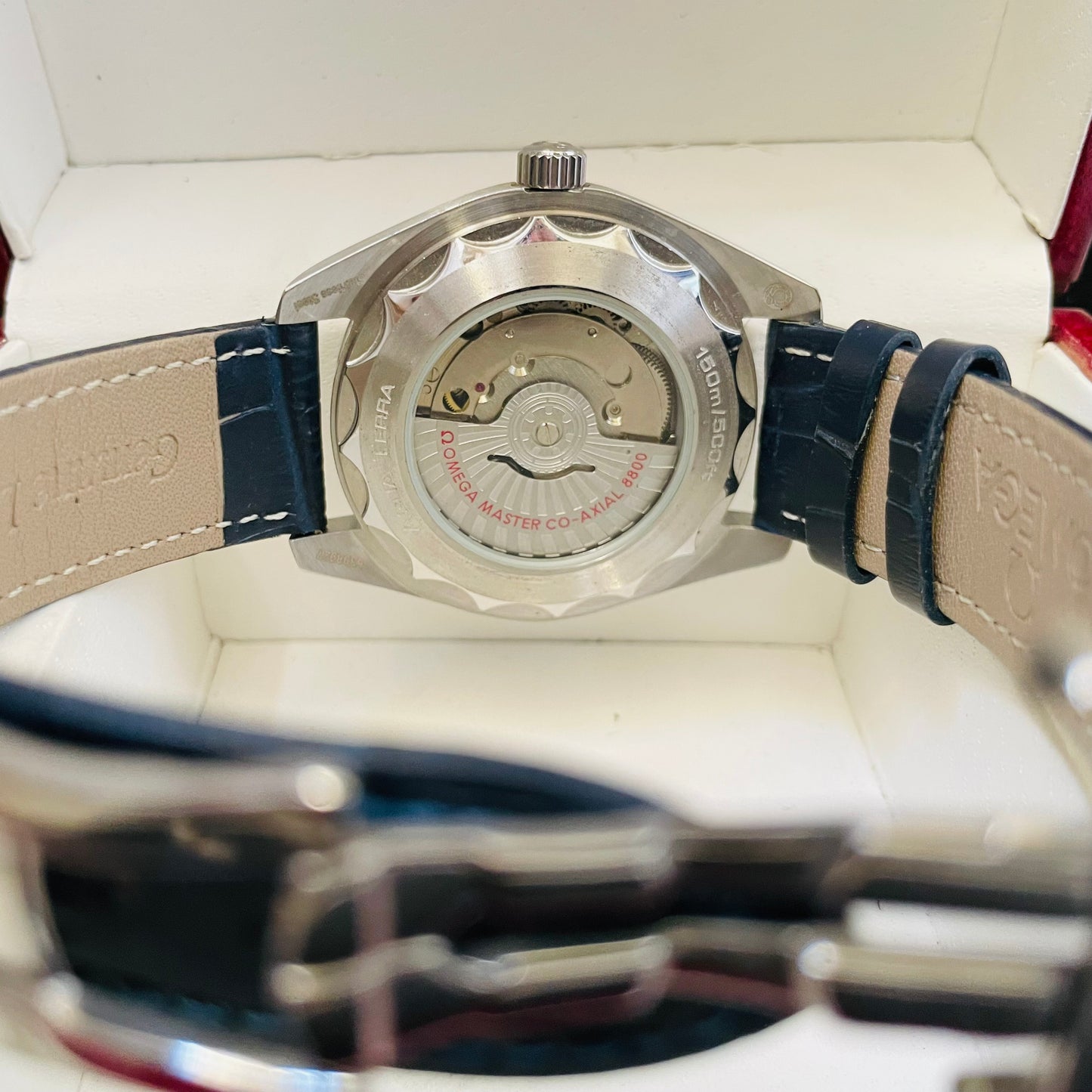 Seamaster Blue Silver Chronograph Working Watch