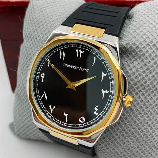 UP Arabic Black Twotone Watch