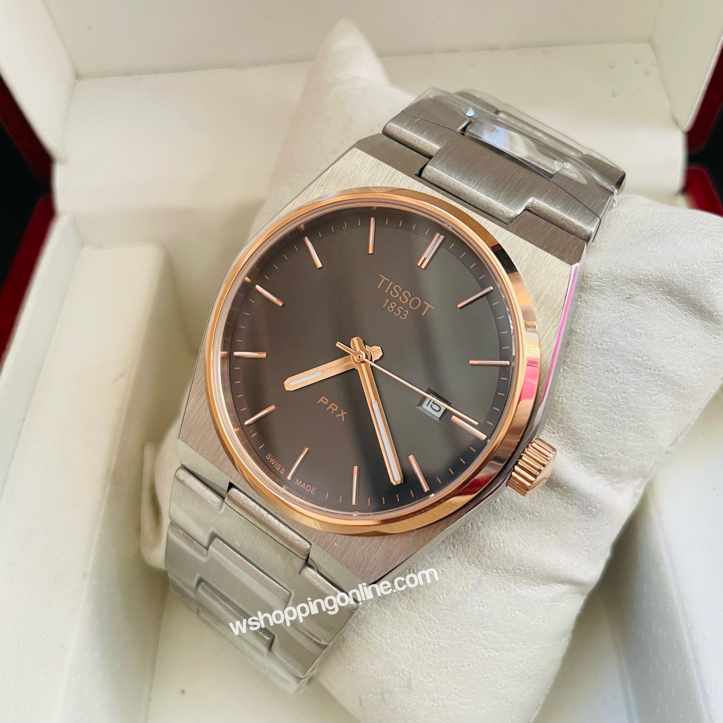 Master PRX Silver Black Watch