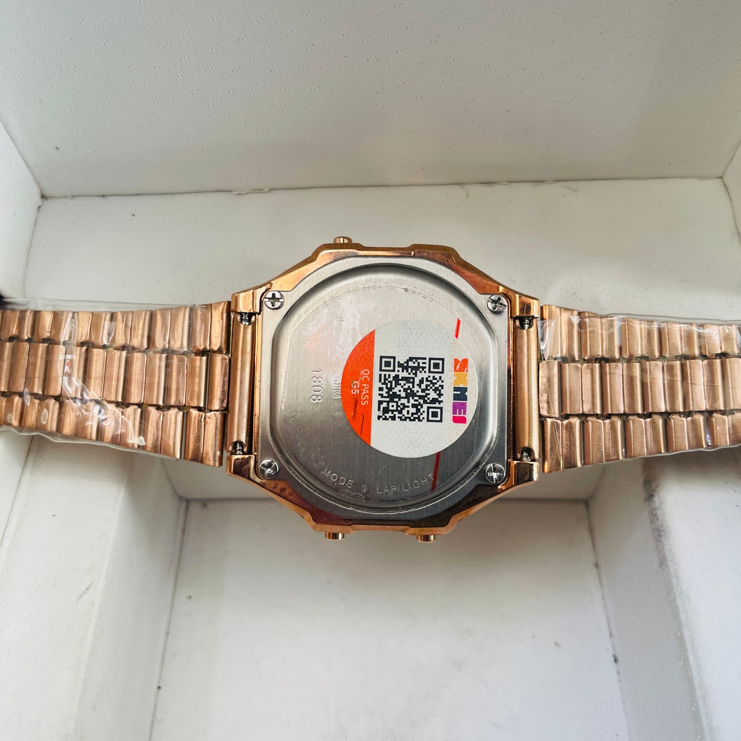 Skmei Rose Digital Ladies Stones Watch