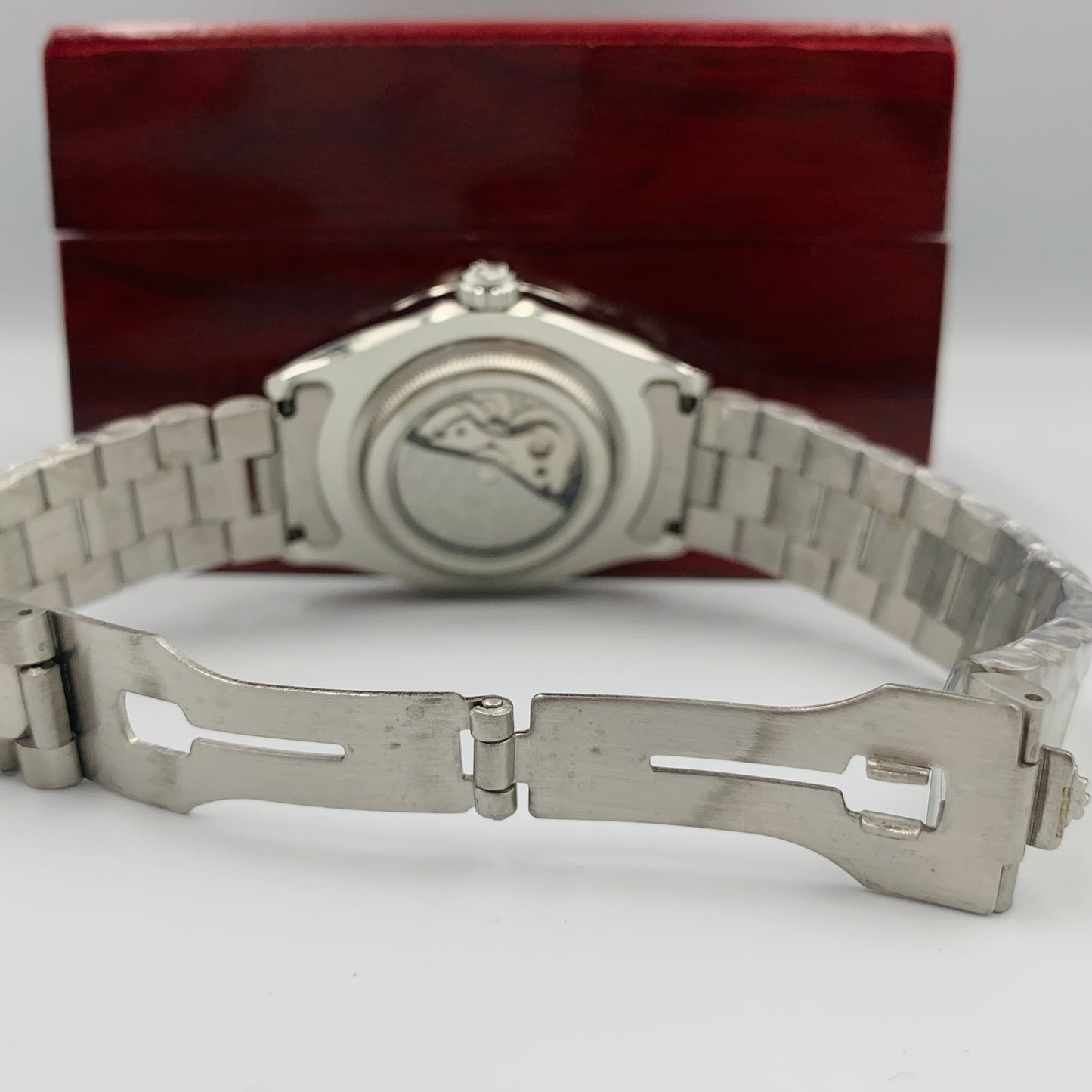 Rolx White Dail Automatic Watch