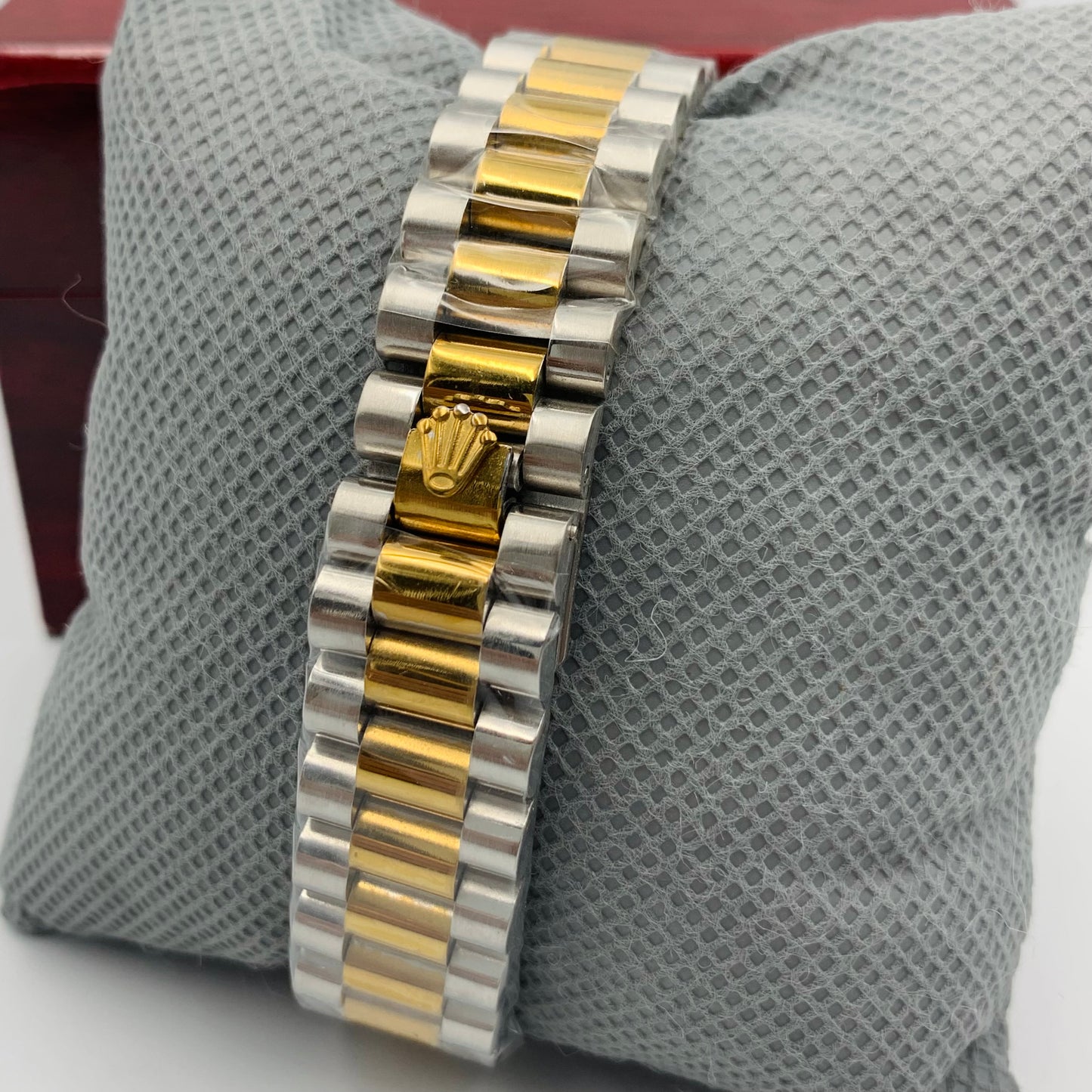 Rolx Twotone Grey Full DayDate Watch
