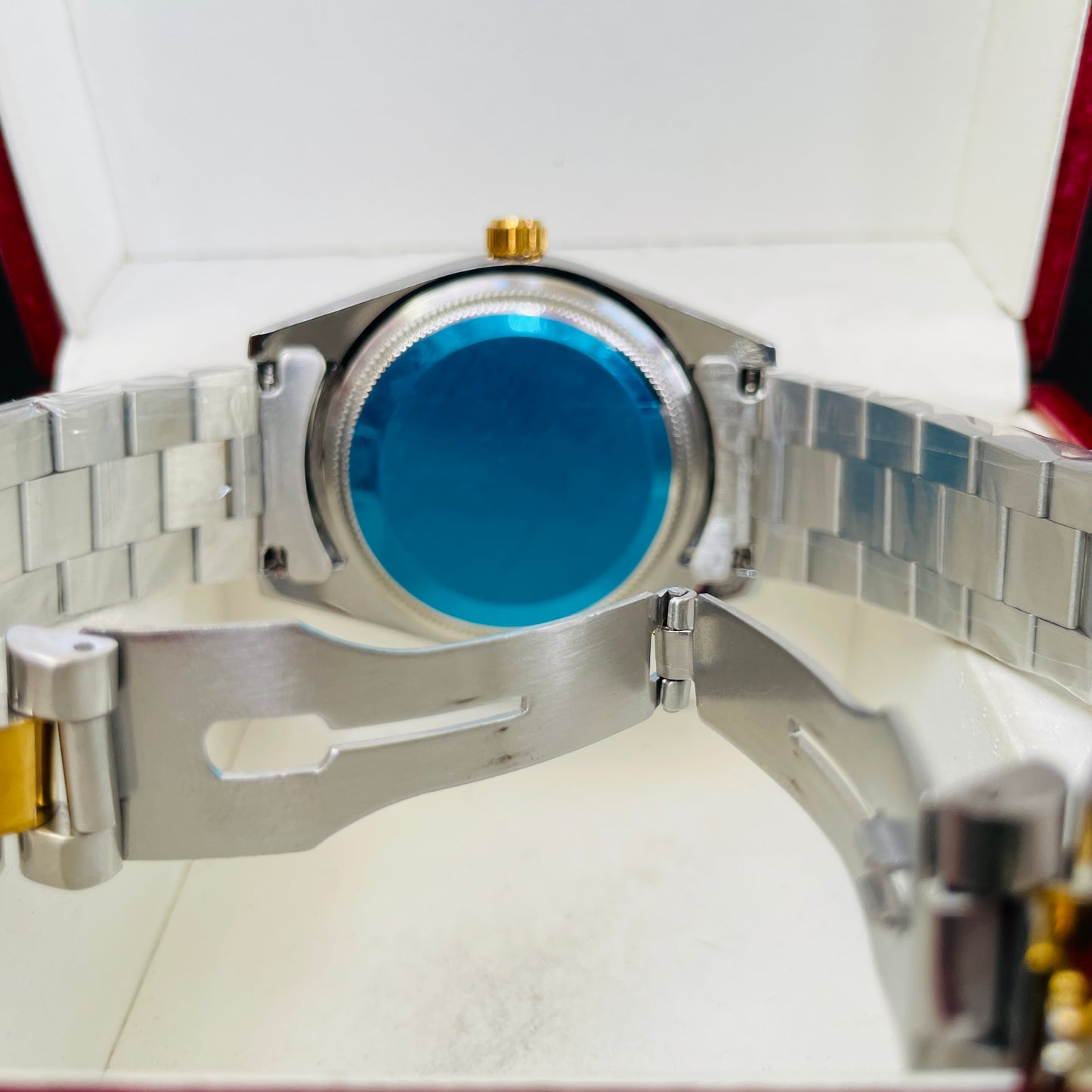 Twotone Black Daydate Diamond Watch